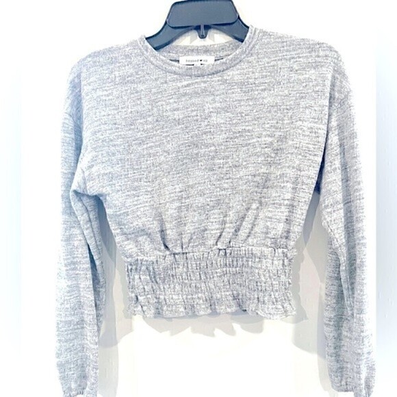 New Crop top Sweater by Hooked Up by IOT. Juniors XS, L - Picture 6 of 8